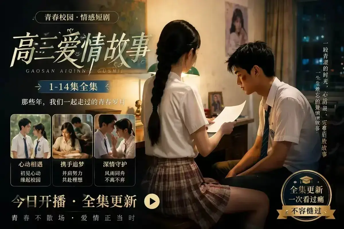 《B中爱情故事》AI校园短剧4KHDR高清未删减完整版 - 误会篇全集资源下载 - 每集戳心的情感剧 - 网盘在线秒存观看